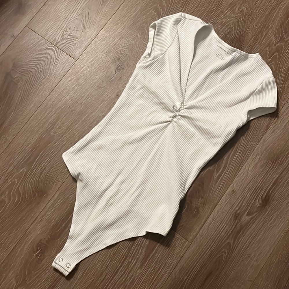 American Eagle one piece bodysuit white